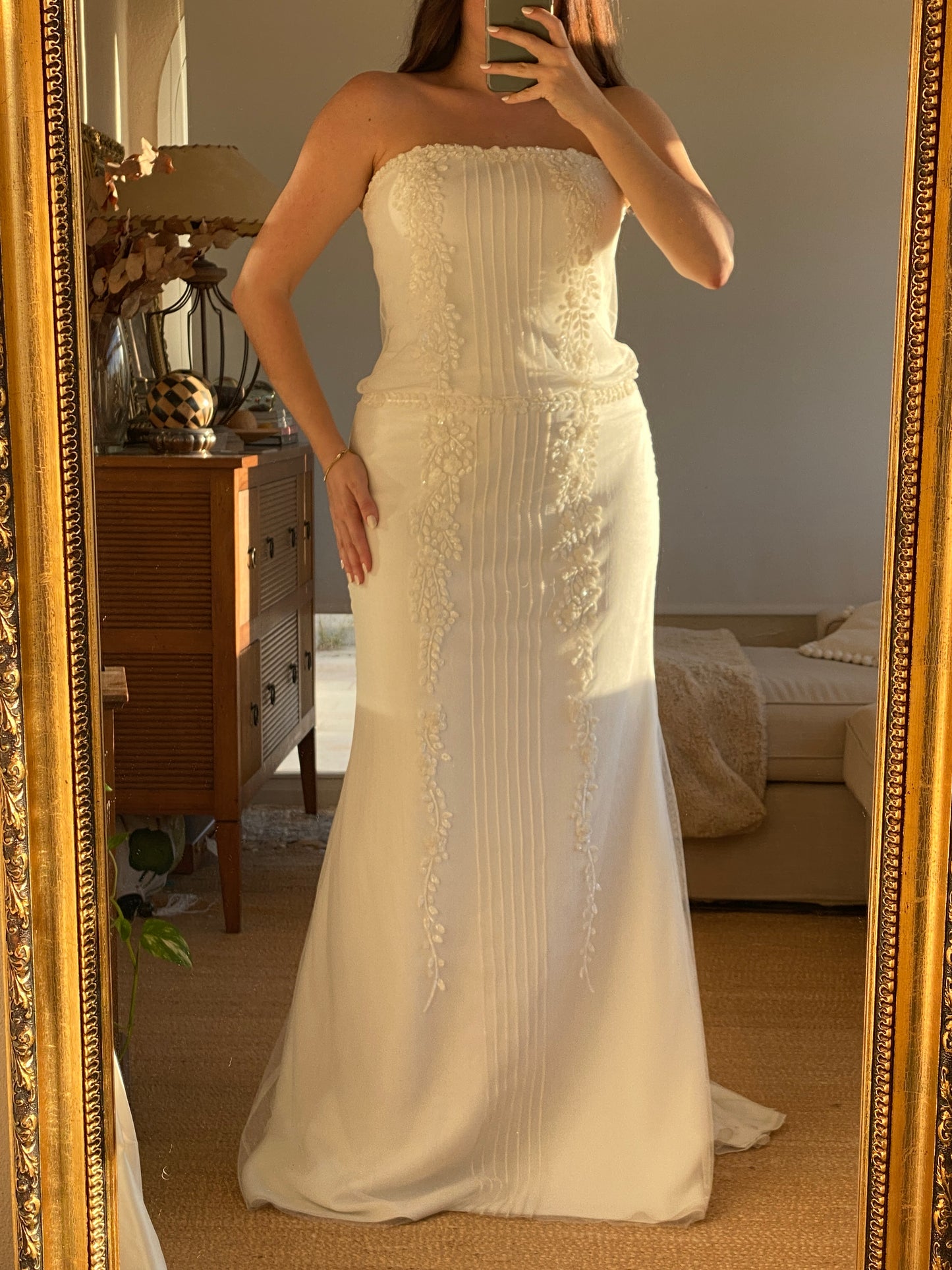 Vestido de novia palabra de honor