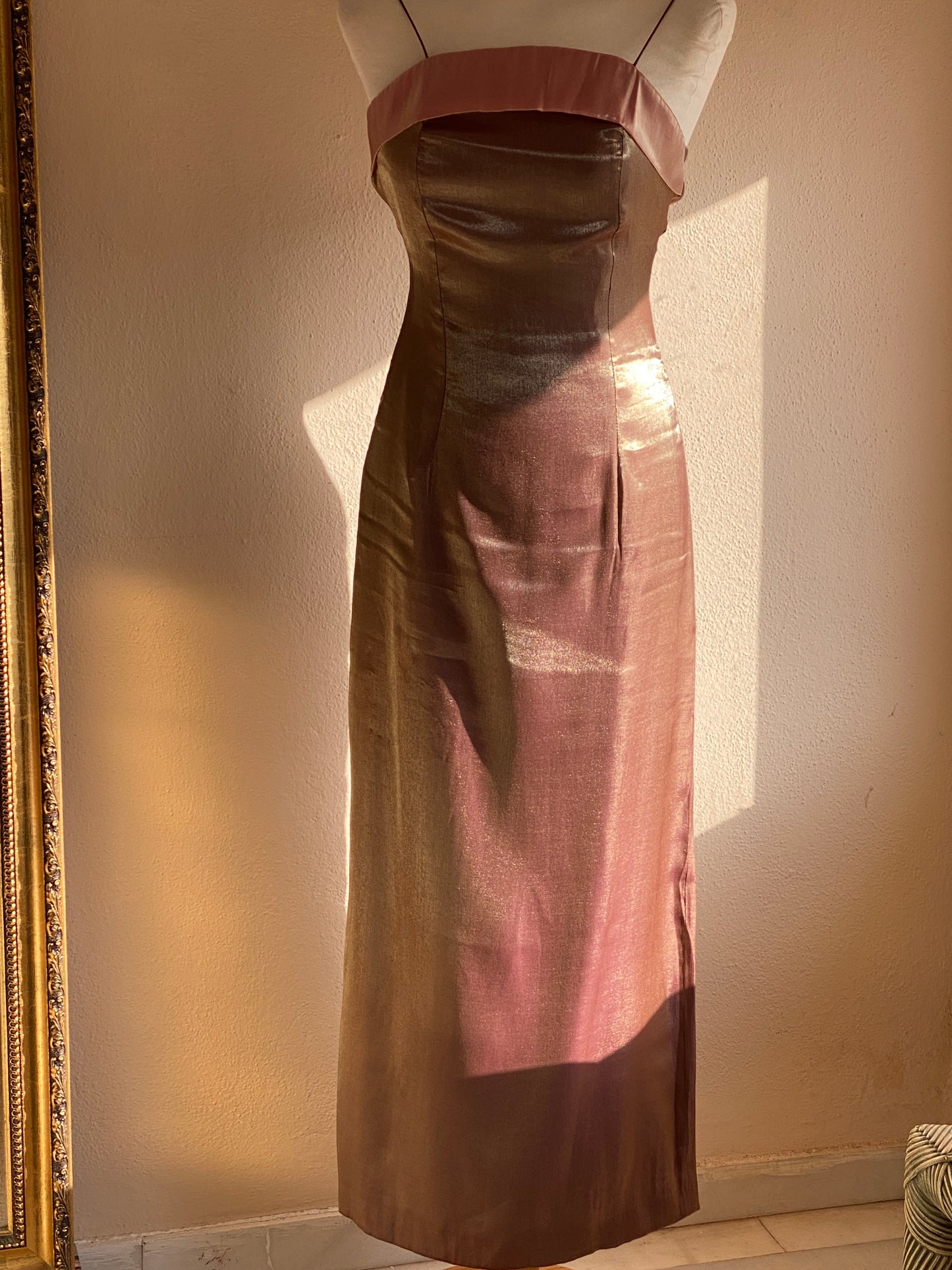 Vestido vintage 90s tornasolado