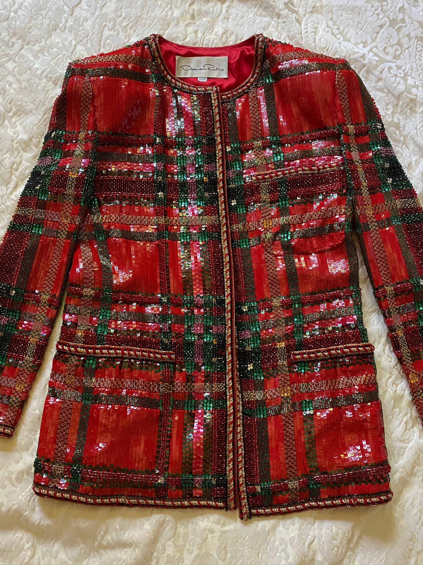 Chaqueta joya Oscar de la Renta F/W 1991