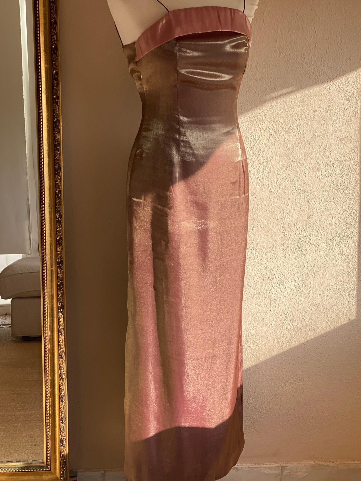 Vestido vintage 90s tornasolado