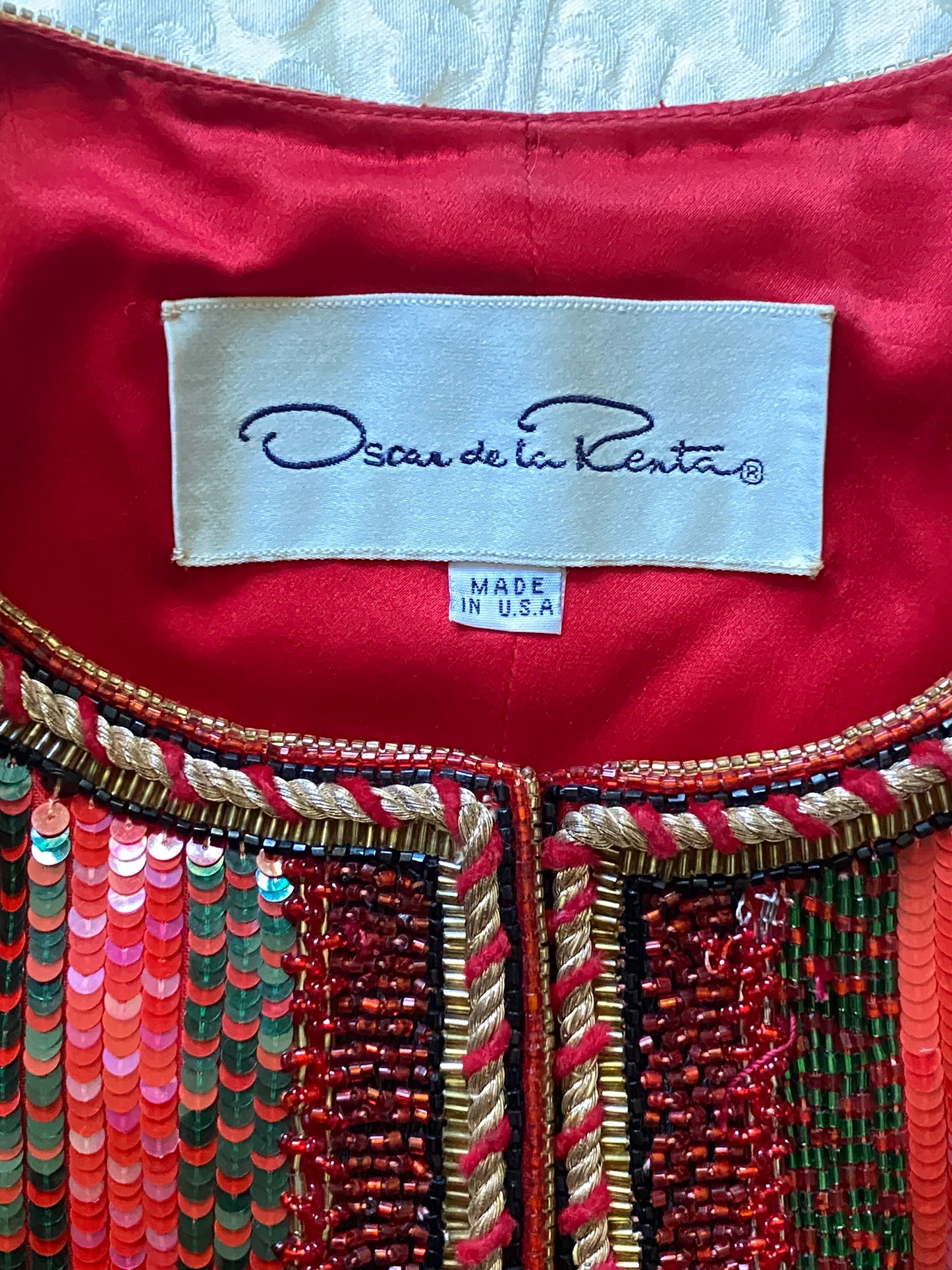 Chaqueta joya Oscar de la Renta F/W 1991