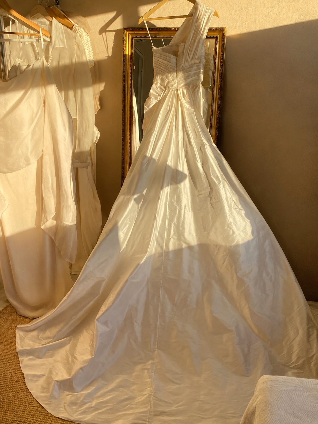 Vestido de tafetán de seda drapeado Elie by Elie Saab