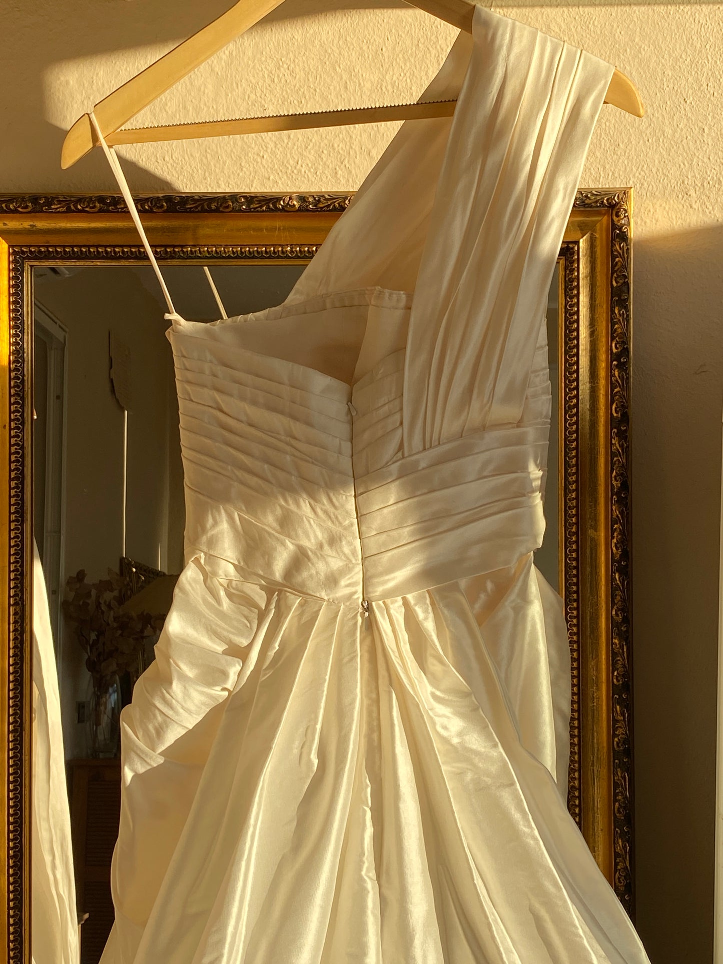 Vestido de tafetán de seda drapeado Elie by Elie Saab